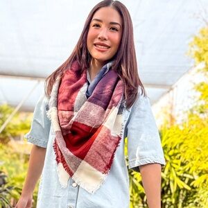 Color Block Blanket Scarf